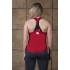 Women's performance strap back tanktop red