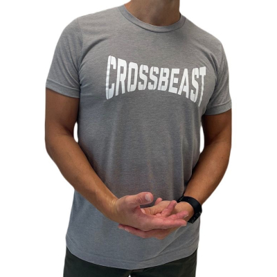 Men's Triblend crew neck t-shirt athletic grey