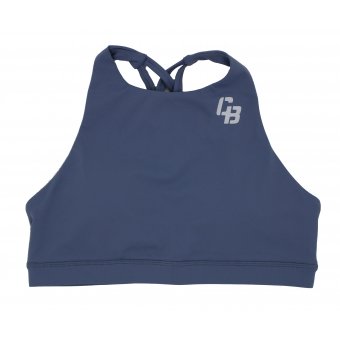 Women's High Neck Bra Ice Blue