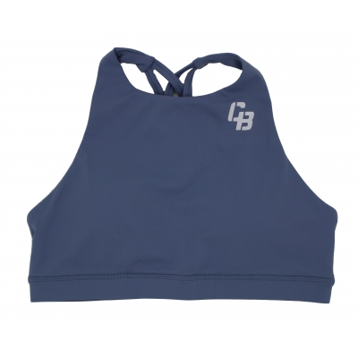 Women's High Neck Bra Ice Blue