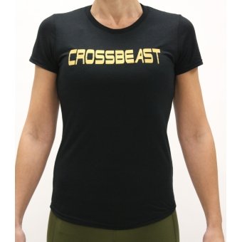 Women's T-Shirt Black/Gold