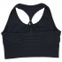 Women's Seamless Black Bra