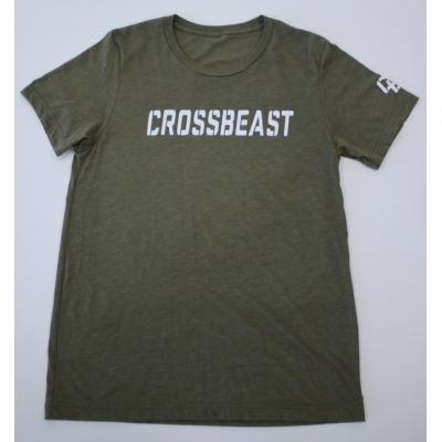 Men's T-Shirt Olive/White