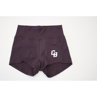 Booty Short High Waist Aubergine