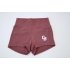 Booty Short High Waist Merlot Red