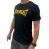 Men's triblend crew neck t-shirt black/yellow