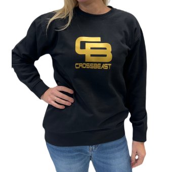 Unisex fashion sweat black/gold