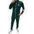 Tracksuit pants green/white