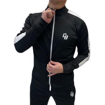 Tracksuit top black/white