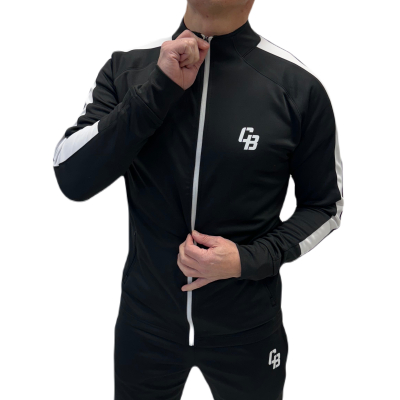 Tracksuit top black/white