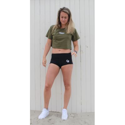 Women's crop top olive