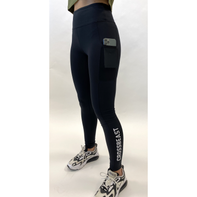 Women's performance legging Black with phone pocket