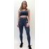 Women's medium support denim blue bra 